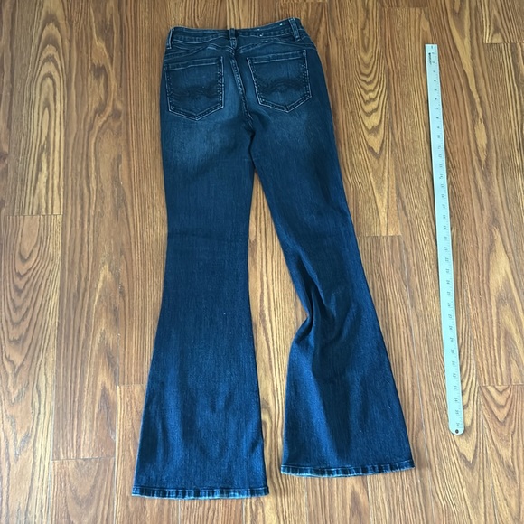 EUC Idyllwind By Miranda L Flare Out Dark Wash Jeans W2xL34 stretch, high rise - Picture 9 of 9